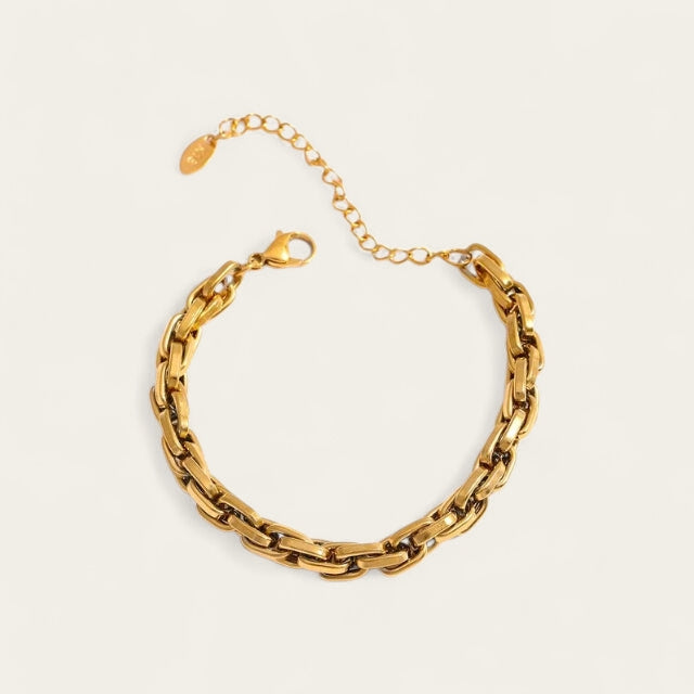 Goudkleurige schakelarmband